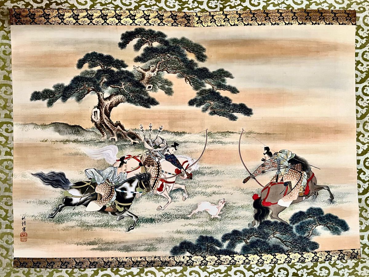 水野年方 作 「村上義光芋瀬二錦旗奪返ス図」（武者絵