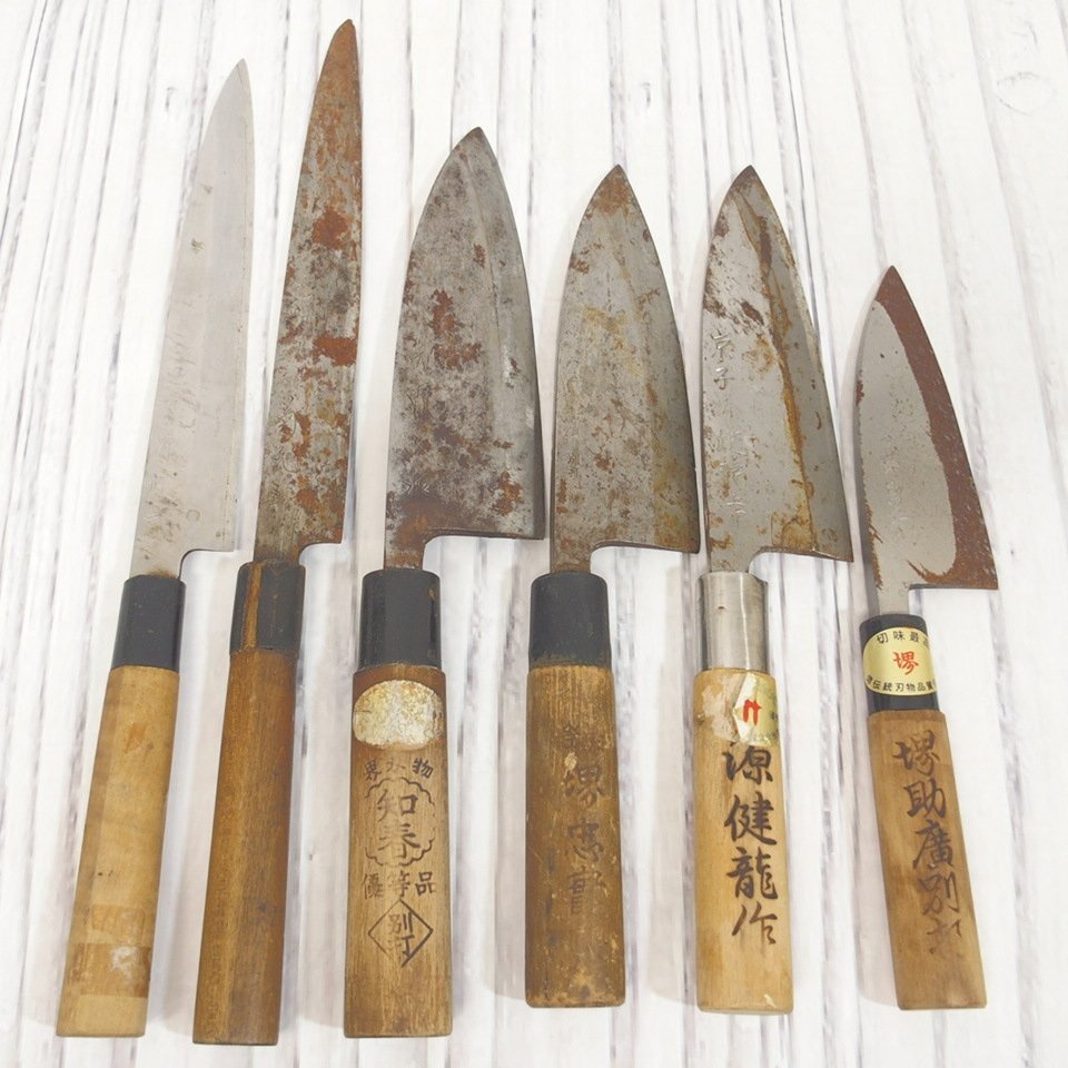 堺武守】堺伝統の伊吹 2セット 包丁 6本【錆】(Yahoo 堺武守】堺伝統の伊吹 2セット 包丁 6本【錆】(Yahoo