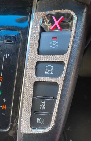 1ASSV★新品★トヨタ ALPHARD アルファード 30系 前期 後期★純正シフトゲート用 シルバー クリスタル ステッカー★カスタマイズ キラキラ