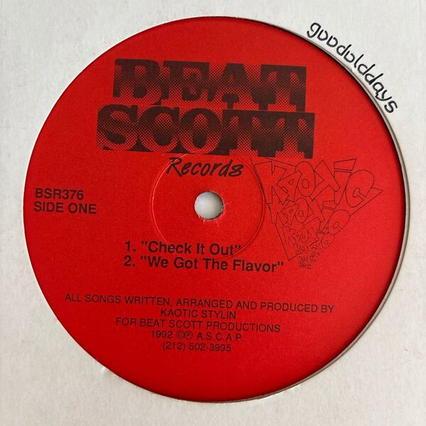 Kaotic Stylin - Check It Out / We Got The Flavor (USオリジナル/激レアミドル/マイナーニュースクール)