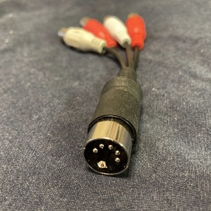 送料無料 QUAD 33 34 44 の 5P-DIN -RCA 録音、外部機器接続コード1本 240501−5