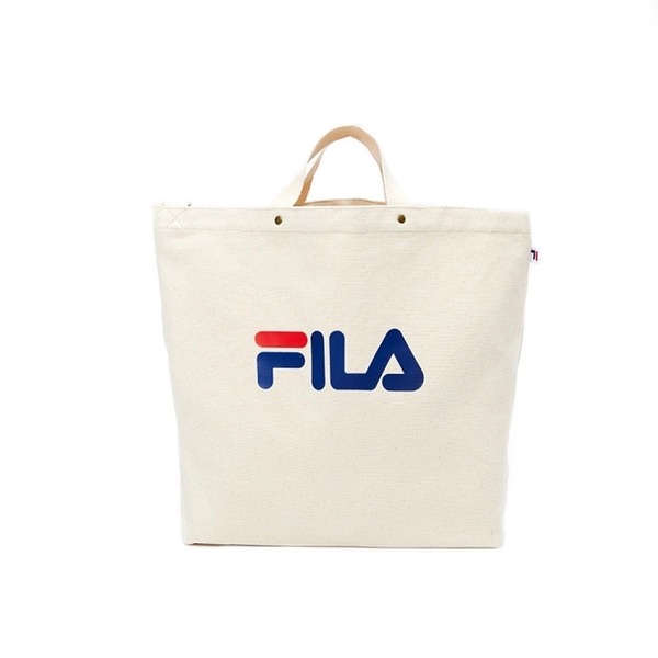新品 FILA ストラップ付きトートバッグ ホワイト BMU-9010-WT