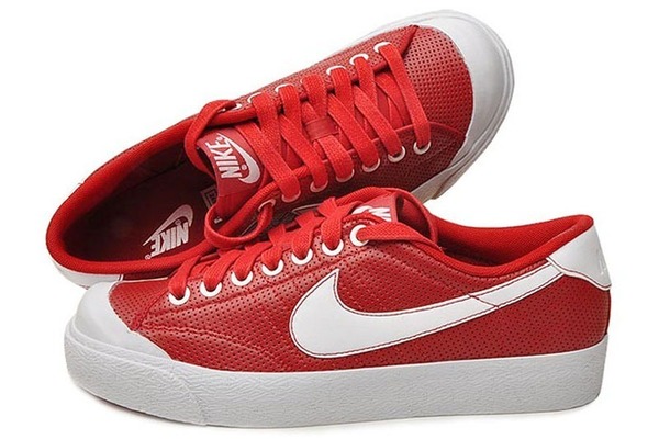 新品 NIKE ナイキ オール コート レザー レッド 407732-602 28cm