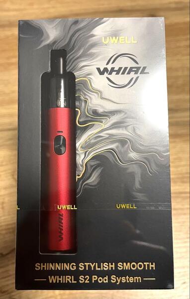 電子タバコ UWELL WHIRL S2 Pod System VAPE 900mAh Type-C スターターキット レッド