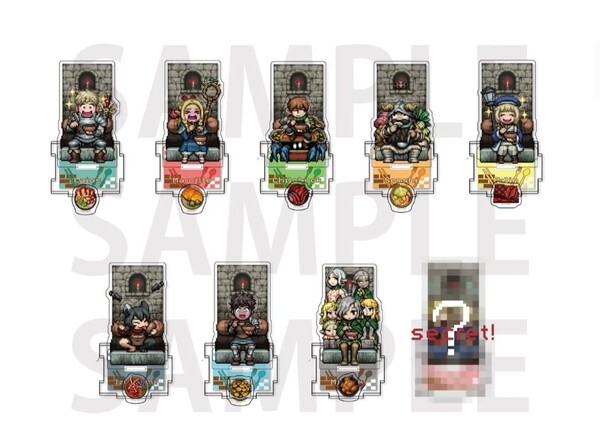 ダンジョン飯 BBQパーティートレーディングアクリルスタンドBOX 9種 ピクセルディフォルメライオスマルシルセンシチルチャックファリン