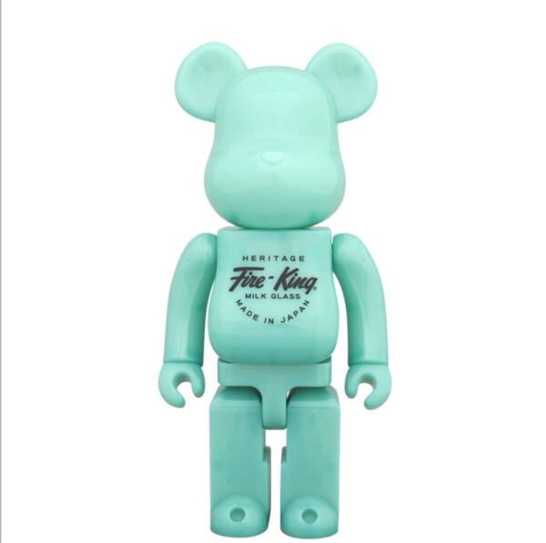 【未開封品】 BE@RBRICK Fire-King 400% JADE-ITE ベアブリック ファイヤーキング 緑 メディコムトイ MEDICOM TOY 正規品 2014年販売