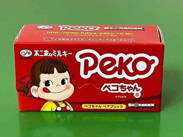 BE@RBRICK ペコちゃん 100% 不二家 ミルキー 60周年 初代 パッケージ未開封品 レア メディコムトイ MEDICOM TOY 正規品 2011年販売 PEKO