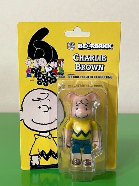 BE@RBRICK CHARLIE BROWN 100% ベアブリック チャーリーブラウン PEANUTS 60YEARS WORLD TOUR MEDICOM TOY スヌーピー ピーナッツ レア