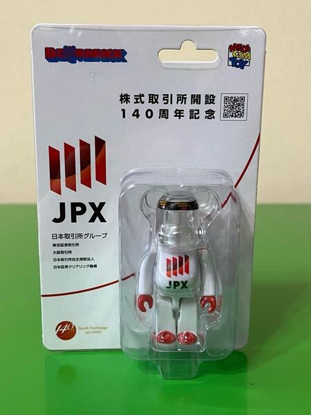 JPX BE@RBRICK WHITE 株式取引所開設140周年記念 限定モデル 100% ベアブリック MEDICOM TOY メディコムトイ ノベルティ 1000個限定 白