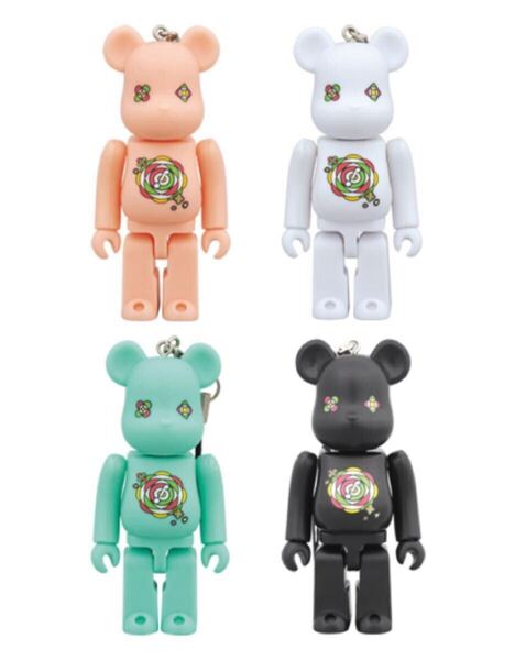 BE@RBRICK 100% CUE DREAM JAM-BOREE 2014 4種 PINK WHITE GREEN BLACK ベアブリック メディコムトイ MEDICOM TOY オフィスキュー 大泉洋
