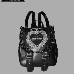 DimMoireディムモアール HeartCoreフリルミニリュック Black