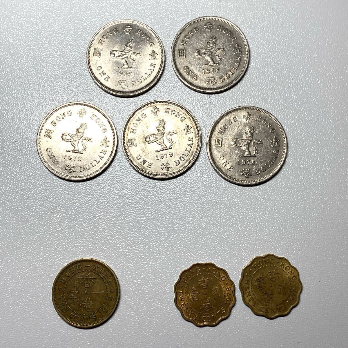 イギリス領香港 20セント銀貨 1887年 美品 希少 レアコイン 古銭
