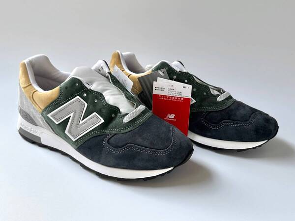 USA製 New Balance M1400MUJ マルチカラー US9.5 27.5cm アメリカ米国製 NB グリーン/ネイビー/ベージュ/グレー Made In USA スニーカー