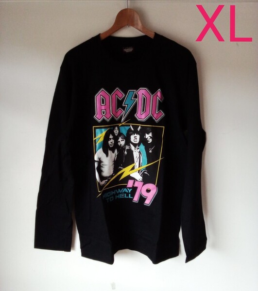 AC/DC エーシー・ディーシー ロック ロンT バンドTシャツ(XL)エ41