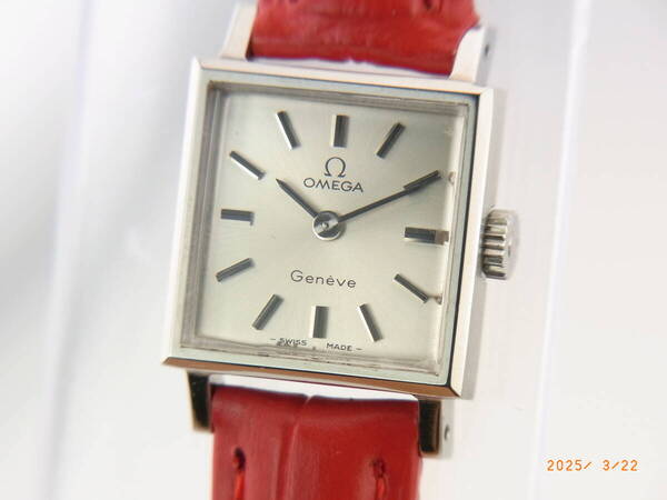 OH/ポリッシュ済)Omega オメガ ジュネーブ 手巻き レディース 511.0452 高級 稼働 Cal1070