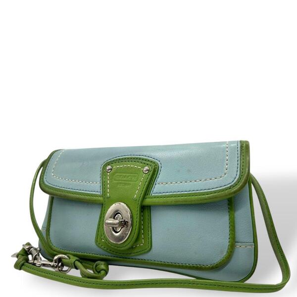 希少 coach コーチ ショルダーバッグ レザ ソーホー ターンロック U11