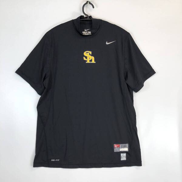 NIKE PRO COMBAT ナイキプロコンバット FITTED 半袖インナーシャツ ソフトバンクホークス XXLサイズ ブラック 526662