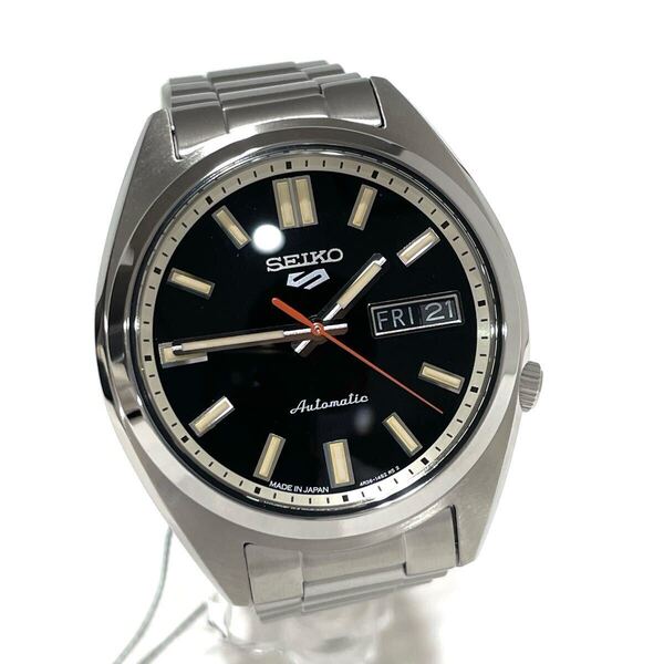未使用 SEIKO セイコー 5スポーツ SNXSシリーズ SBSA255 メカニカル ブラック文字盤 ステンレス 箱保コマ付き 送料無料