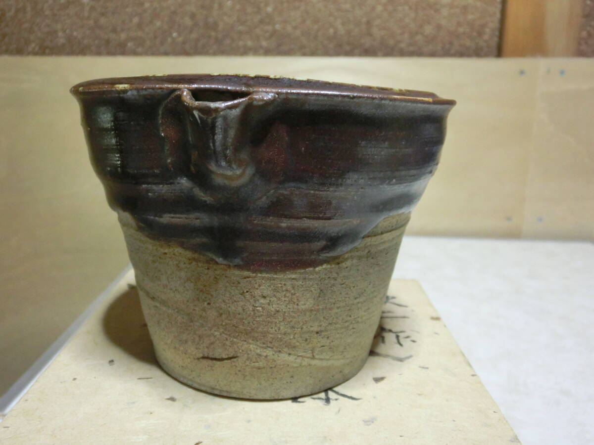 野菊絵 蓋置 (大橋秋二作) 珍品貴重