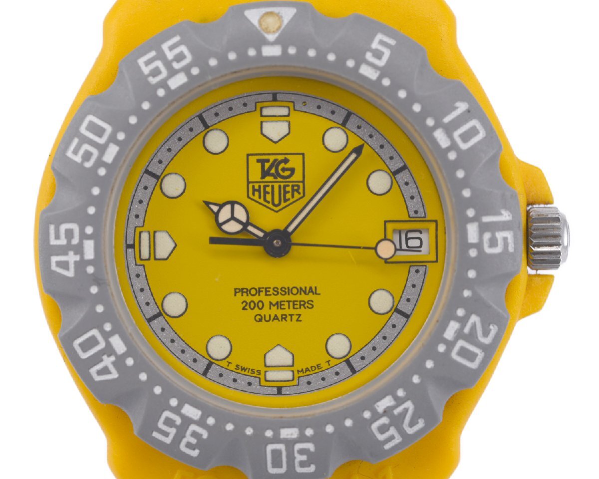 腕時計 TAG HEUER 382.513イエロー 文字盤 クオーツ 不動 Yahoo!オークション -「tag heuer 382.513」の落札相場・落札価格