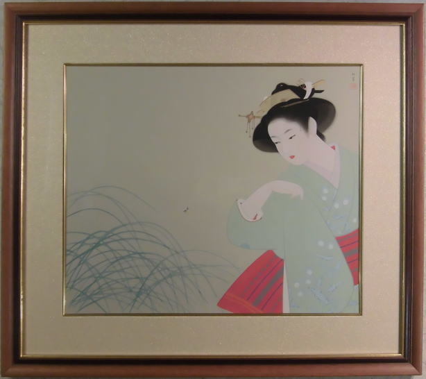 Yahoo!オークション -「上村松園」(シルクスクリーン) (版画)の Yahoo!オークション -「上村松園」(シルクスクリーン) (版画)の