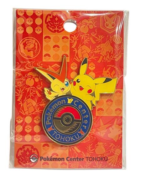 新品 未開封品 ポケモンセンタートウホクR ロゴピンズ