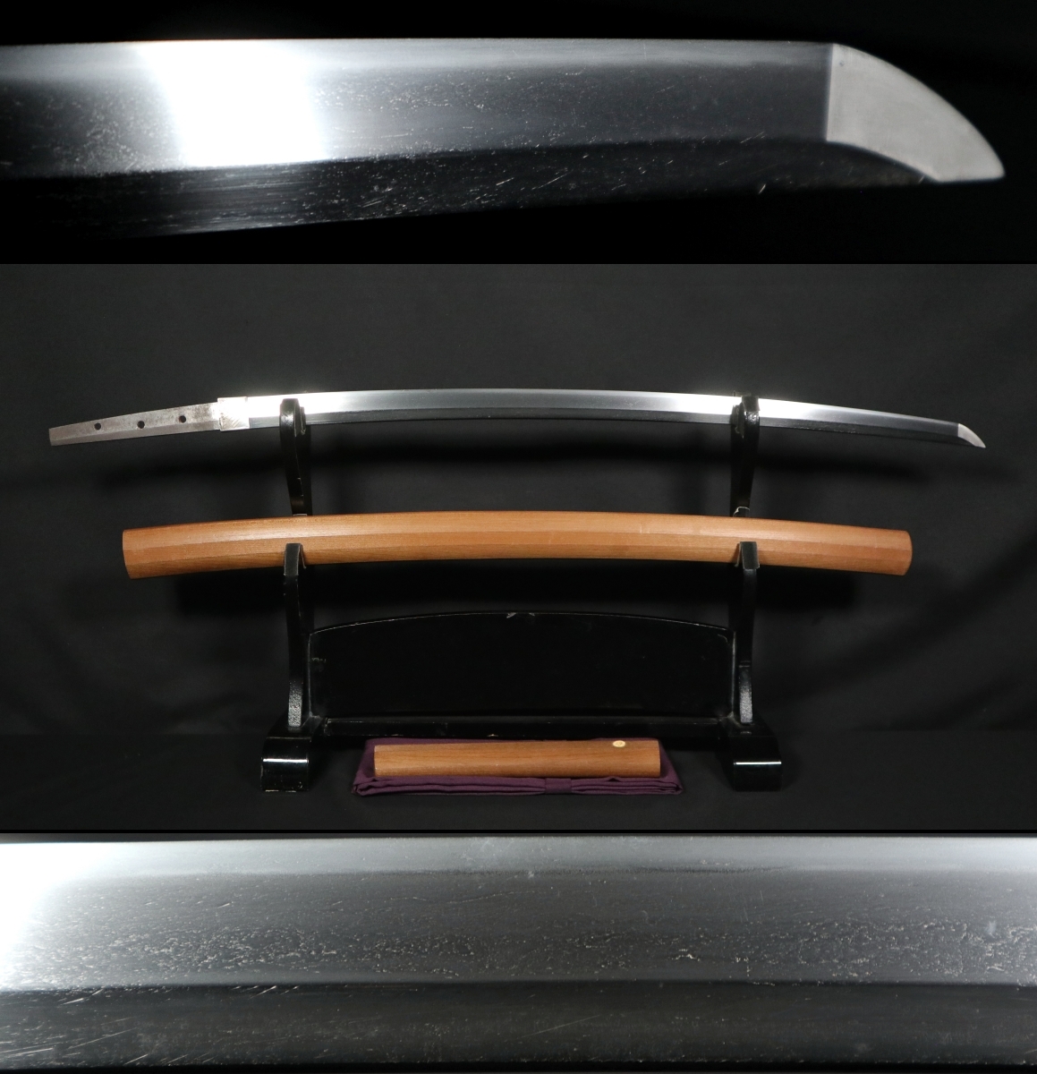 日本刀の残欠 元幅：29mm 銀着せハバキ付
