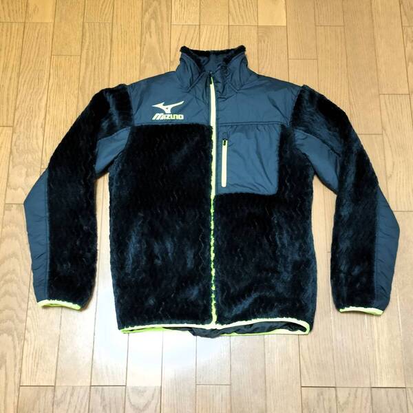 美品 mizuno ミズノ ナイロンジャケット ボアジャケット M メンズ 黒 ブラック
