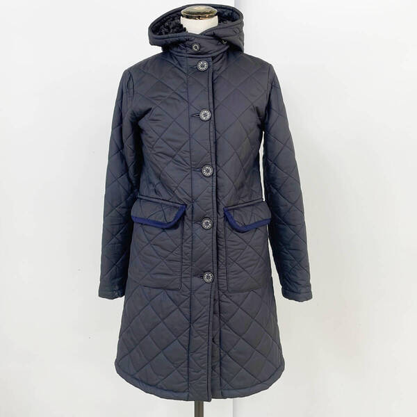 美品 MACKINTOSH マッキントッシュ キルティング コート レディース 34 黒 ブラック