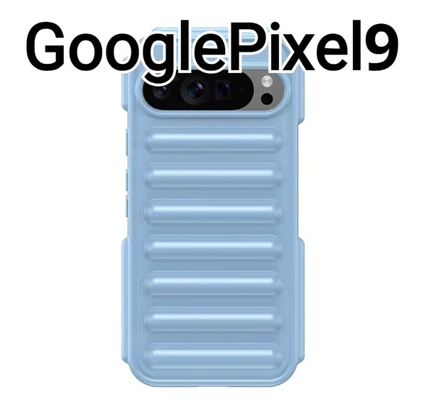 Google Pixel9 用のケース ブルー エアクッション GooglePixel9