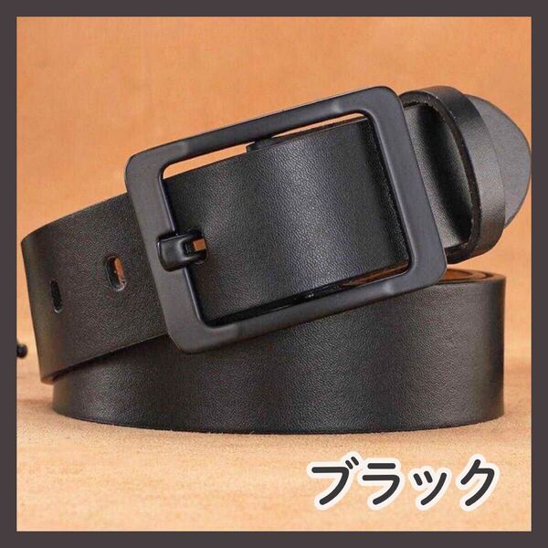 【ブラック/黒】メンズベルト カジュアル ゴルフ ビジネス バックル