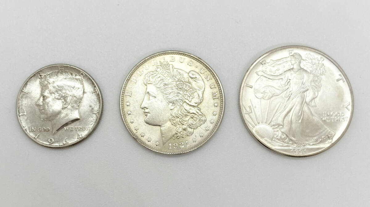 激安‼️】アメリカ銀貨おまとめ モルガンダラー 50セント 25