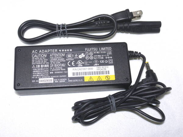 富士通/FUJITSU ACアダプター FMV-AC312 DC19V 3.16A 動作品