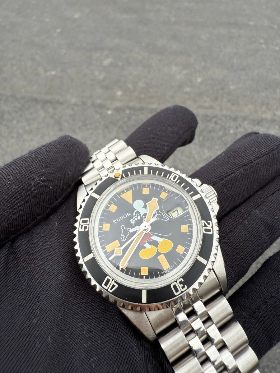 TUDORヴィンテージカスタムRef9411/0イカサブ 荒らし INDEX白 TUDORヴィンテージカスタムRef9411/0イカサブ 荒らし INDEX白