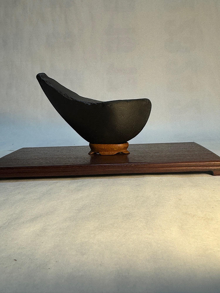 四万十川石　舟形　水石 鑑賞石 Yahoo!オークション -「四万十川 石」(その他) (盆栽)の落札相場