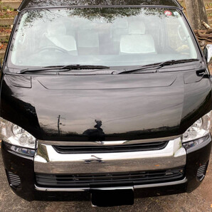 ハイエース レジアスエース 200系 バットフェイス ボンネット 塗装済み 209 ブラックマイカ ワイドボディ用 D 2