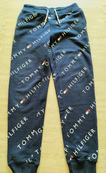 【トミーヒルフィガー】TOMMY HIL FIGER◆ロゴスウェットパンツ◆ ネイビー◆男女兼用◆152◆150