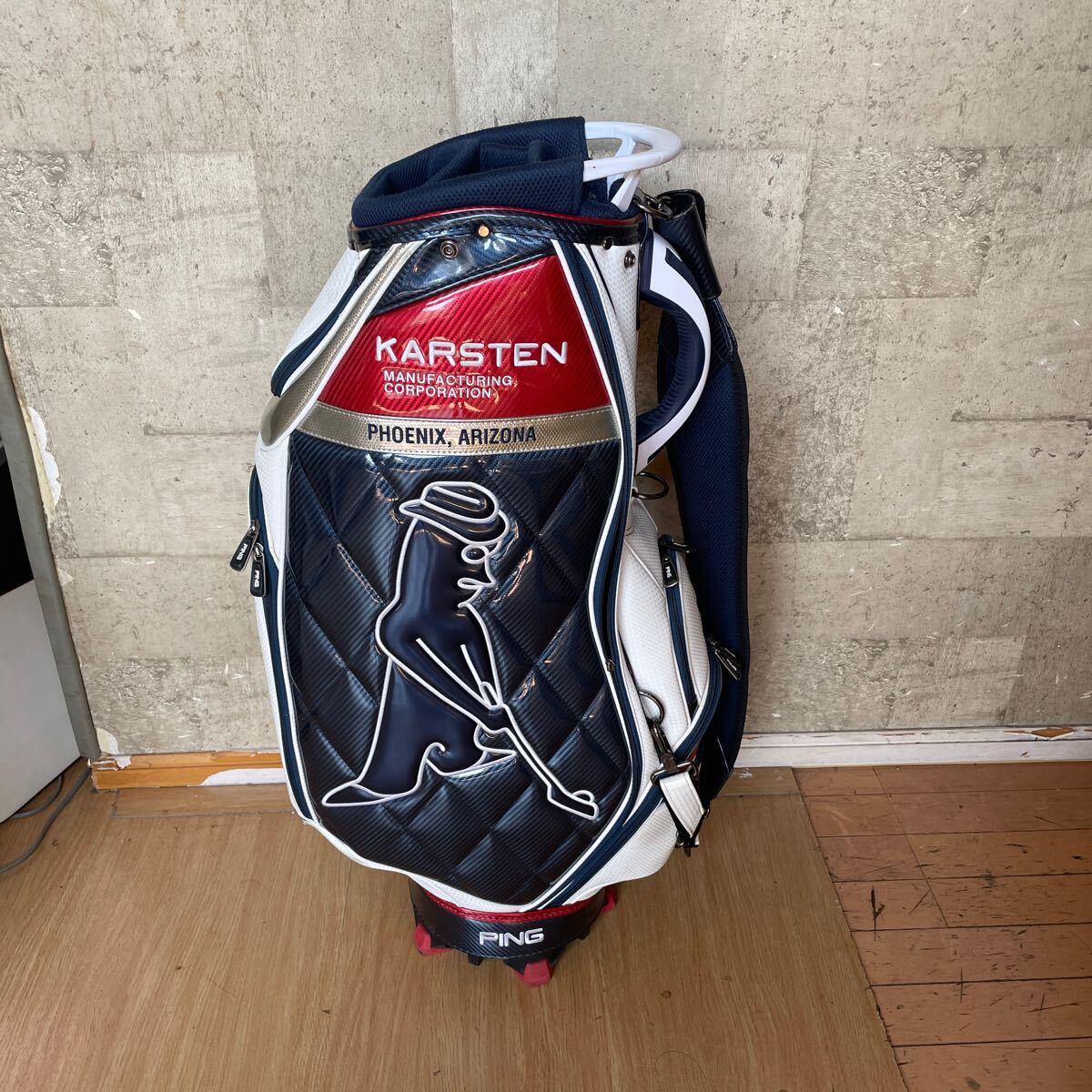 Yahoo!オークション -「ping karsten」(キャディバッグ) (用具 Yahoo!オークション -「ping karsten」(キャディバッグ) (用具