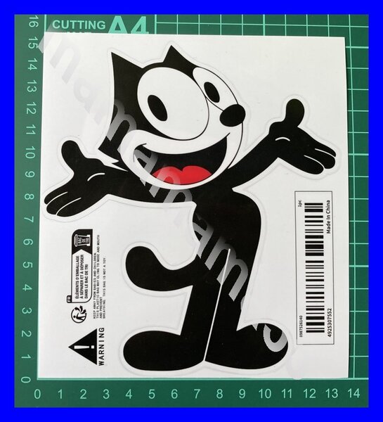 ステッカーNo.995 PC 車 バイク デカール 防水 かわいい アニメ 痛車 フェリックス フィリックス・ザ・キャット Felix the Cat