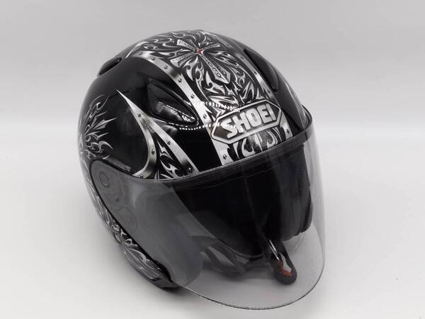 SHOEI ショウエイ J-STREAM MOVER ジェイ-ストリーム ムーバー J-Stream BLACK/SILVER ジェットヘルメット Lサイズ