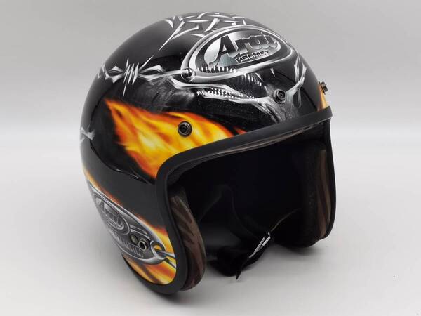 Arai アライ CLASSIC SW FLAME クラシックSW フレーム ジェットヘルメット Mサイズ