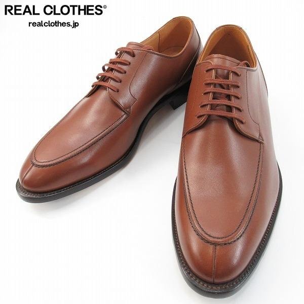 【美品】SCOTCH GRAIN スコッチグレイン　Uチップ（25.5）革靴　茶 ✨極美品✨ スコッチグレイン 外羽根 Uチップ ドレスシューズ 濃