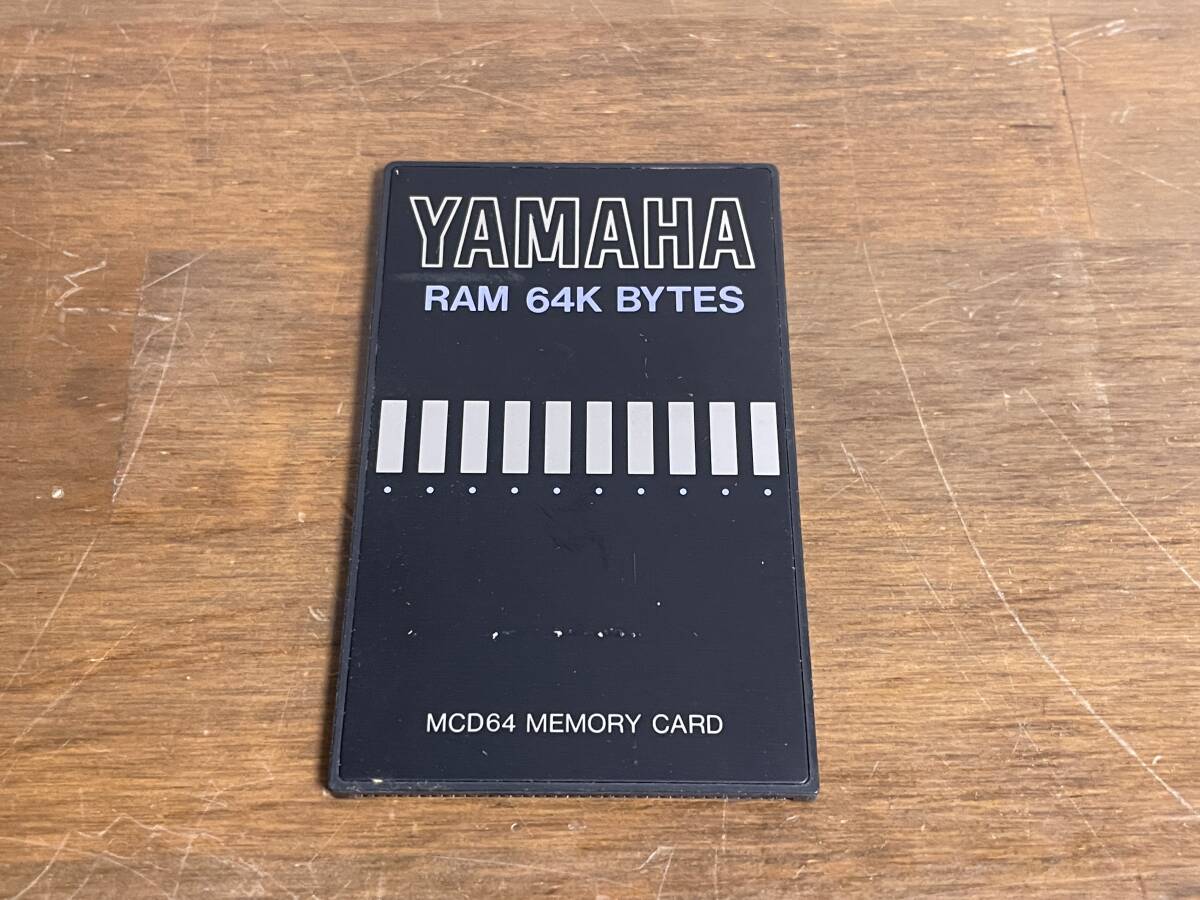 YAMAHA MCD64 MEMORY CARD RAM 64K BYTES w/ Manual Box
