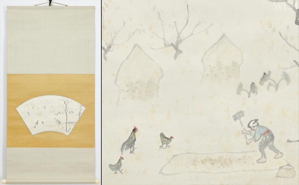 美人画 福岡青嵐 掛け軸 掛軸 共箱あり Yahoo!オークション -「青嵐」(日本画) (絵画)の落札相場・落札価格