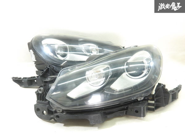 13-2083☆美品 後期 LED 5G VW ゴルフ☆右ヘッドライト 5G2 941