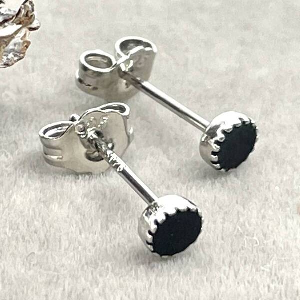 ミニマム デザイン スタッドピアス ◆ キャッチピアス メンズ シルバー925 20G B 新品 人気 未使用 ストリート カジュアル 【PN252-7】