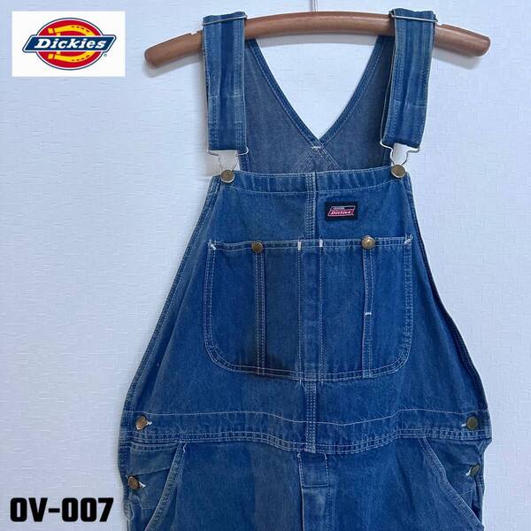 Dickies ディッキーズ デニムオーバーオール ビックサイズ 40インチ程度