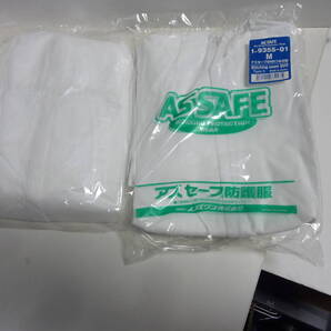 アズセーフ つなぎ 防護服 1枚入り Mサイズ Lサイズ 各5個 計10個 施設清掃 汚部屋 管理清掃 ダニ ノミ 害虫 防疫 使用中