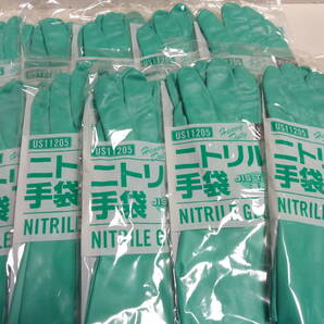 ② ★未使用★ ニトリル手袋 耐油 耐薬 US11205 XLサイズ 1袋1双入り10袋 計10双 おまけ付(詳細不明上着10着)