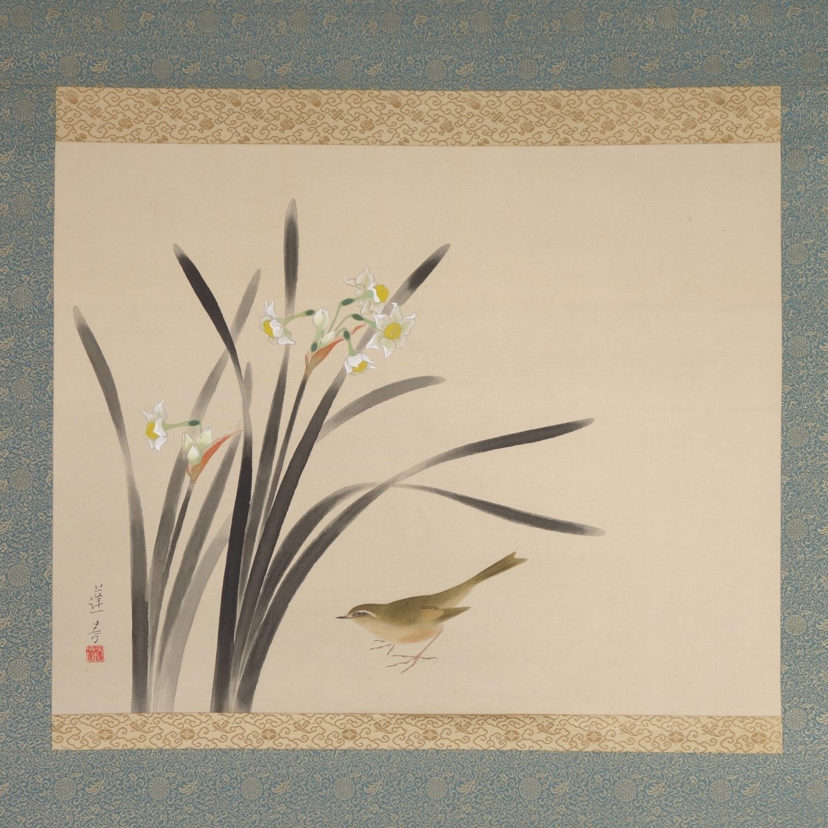 Yahoo!オークション -「水仙 スイセン」(日本画) (絵画)の落札 Yahoo!オークション -「水仙 スイセン」(日本画) (絵画)の落札